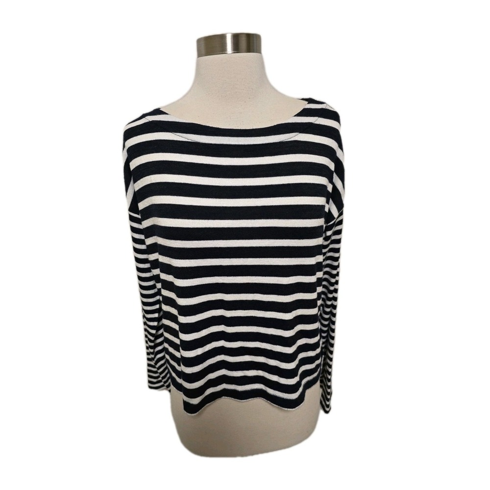 Rag & Bone Womens Lightweight Sweater Size Small Long Sleeve Knit Blue Stripes